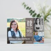 2015年卒業パーティー-高級なバナーコラージュ 招待状 (スタンド正面)