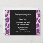 2015年卒業ヒョウ写真のクラス 招待状 (裏面)