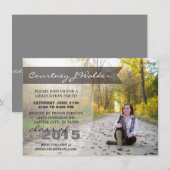 2015年卒業会-レッツ·バナ祝ー 招待状 (正面/裏面)