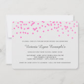 2015年度ピンクの卒業おめでとうのご案内 招待状 (裏面)