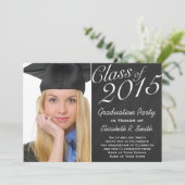 2015年度卒業パーティー黒板肖像画 招待状 (スタンド正面)