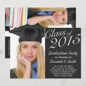 2015年度卒業パーティー黒板肖像画 招待状 (正面/裏面)