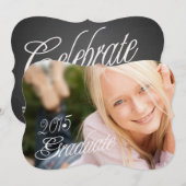 2015年度 女子卒業写真 卒業パーティー招待状 招待状 (正面/裏面)