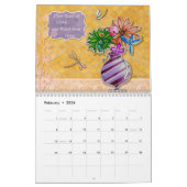 2015年感動的暦花インスパイア引用文 カレンダー (2月 2026)