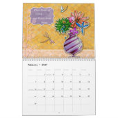 2015年感動的暦花インスパイア引用文 カレンダー (2月 2027)