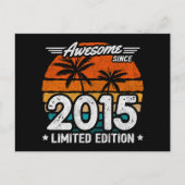 2015年生まれ限定版レトロかっこいい2015年から ポストカード (正面)