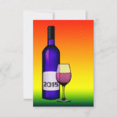 2015年記念ワイン 招待状 (正面)