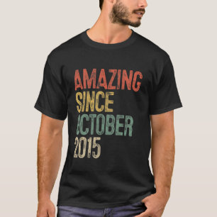 2015年10月以来の子供たち5th誕生日ギフト tシャツ