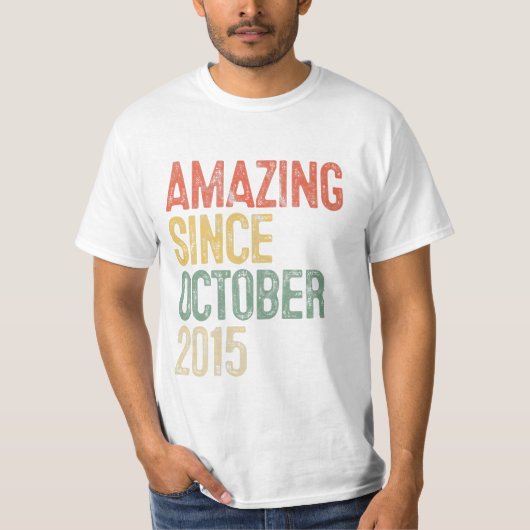 2015年10月以来の驚き Tシャツ (正面)