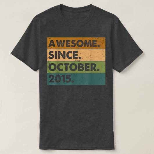 2015年10月以素晴らし降7回目の誕生日ギフト7 Ye Tシャツ (デザイン正面)