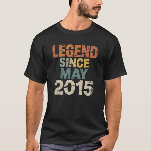 2015年5月生まれ 11歳の誕生日おめでとう 男の子 女の子 Tシャツ (正面)