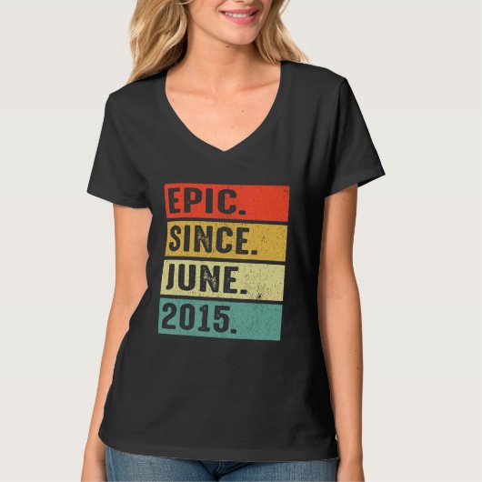 2015年6月7日誕生日から7歳 Tシャツ (正面)