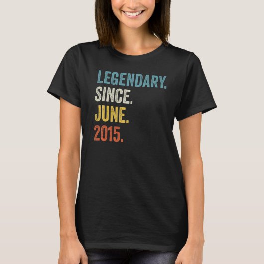2015年6月7誕生日以来7歳 Tシャツ (正面)
