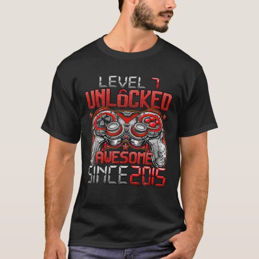 2015年7素晴らし番目の誕生日G以降のレベル7のロック解除 Tシャツ (正面)