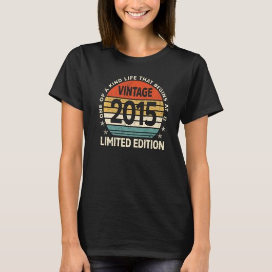 2015年8誕生日8歳製 Tシャツ (正面)