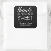 2015感謝してい年のクラス – Class of 2015 スクエアシール (バッグ)