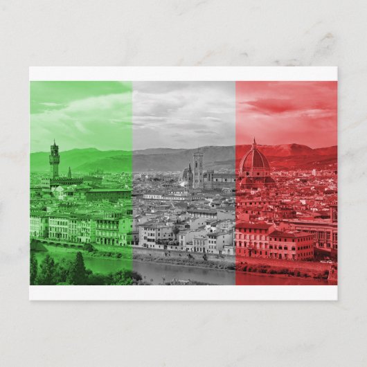20150819_Firenze_Pano_Duomo_Palazzo_Vecchio_Arno_0 ポストカード (正面)