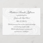 2015 ミントグリーン アンカー フォト 卒業 フラット カード (裏面)