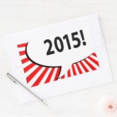 2015!漫画バブル 長方形シール (封筒)