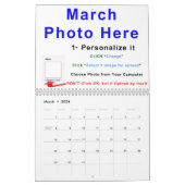 2015 Make Your Own Calendar Online, INSTRUCTIONS カレンダー (3月 2026)