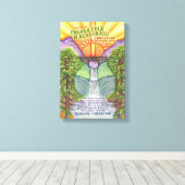 2015 Pagosaフォーク'N Bluegrassポスター キャンバスプリント (インサイチュ (ウッドフロア))