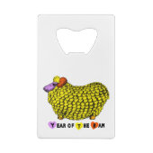 2015 Ram羊ヤギ年クレジットカードボトルオープナー クレジットカード栓抜き (裏面)