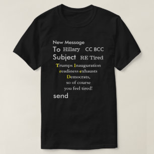 2016おもしろい年のヒラリー選挙にEメールを切り捨て Tシャツ