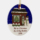 2016お兄さんとして私の第1クリスマス セラミックオーナメント (右)