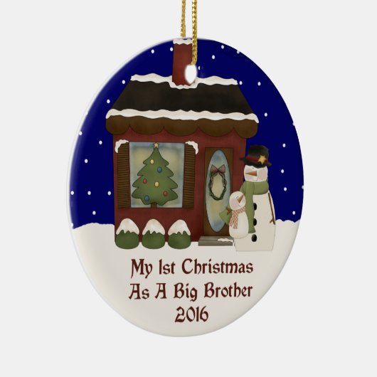 2016お兄さんとして私の第1クリスマス セラミックオーナメント (右)
