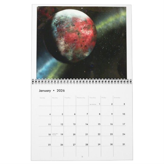 2016のスプレーの芸術のカレンダー カレンダー (1月 2026)