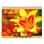 2016の記憶 カレンダー (カバー)