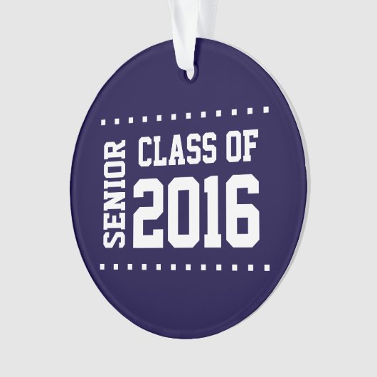 2016オーナメントの新しくカスタマイズ可能なクラス オーナメント (正面)