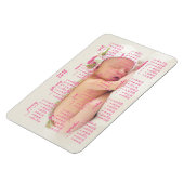 2016カスタム磁気カレンダーベビー写真4x6 マグネット (左側)