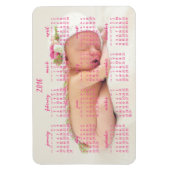 2016カスタム磁気カレンダーベビー写真4x6 マグネット (縦)
