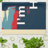 2016カラフル私は彼女のヒラリーUSA Sへの投票と一緒にいる キッチンタオル (折り畳み)