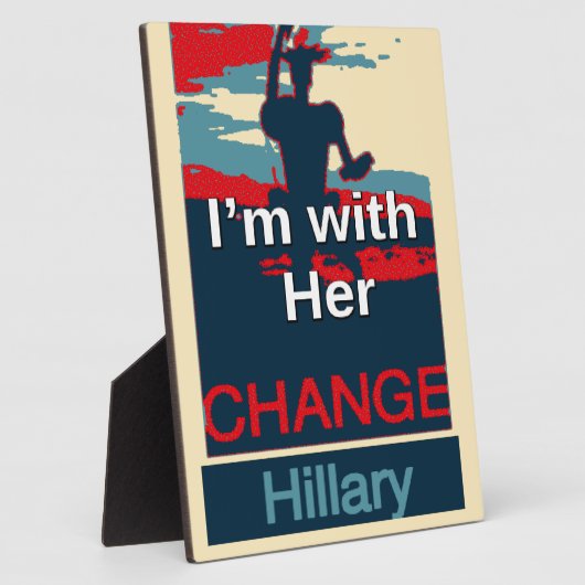 2016カラフル私は彼女のヒラリーUSA Sへの投票と一緒にいる フォトプラーク (側面)
