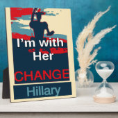 2016カラフル私は彼女のヒラリーUSA Sへの投票と一緒にいる フォトプラーク (側面)