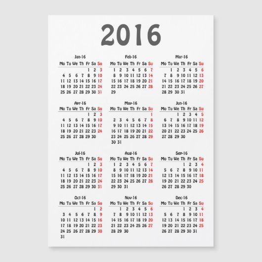 2016カレンダーテンプレート (正面)