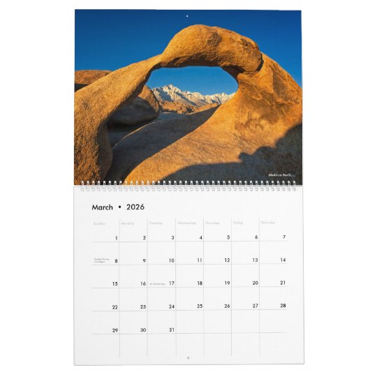 2016カレンダー、ビルLangtonのファインアートの写真撮影 カレンダー (3月 2026)