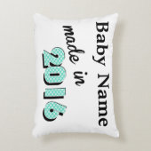 2016パーソナライズされた年のベビー アクセントクッション (正面(垂直))