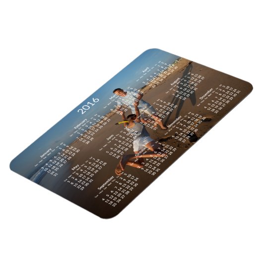 2016パーソナライズされた年カレンダー大型フレキシブル磁石 マグネット