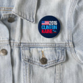 2016ヒラリー・クリントンTim Kaine民主党員 缶バッジ (インサイチュ)
