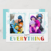 2016フェスティバルハッピーエイチングホリデーフラットカード シーズンカード (正面/裏面)