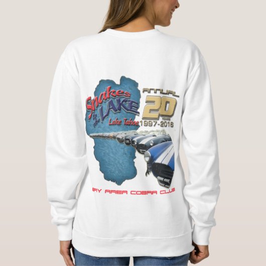 2016ヘビの女性のスエットシャツ スウェットシャツ (裏面)