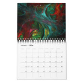 2016モダン抽象芸術 カレンダー (1月 2026)