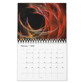 2016モダン抽象芸術 カレンダー (2月 2026)