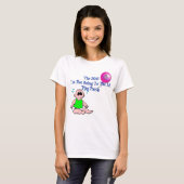 2016人の同情のパーティーの女性のティー、青い手紙 Tシャツ (正面フル)