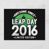 2016年うるう年2月29日生まれ最高の誕生日 ポストカード (正面)