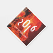 2016年おめでとう赤い火の猿 スタンダードランチョンナプキン (角)