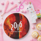 2016年おめでとう赤い火の猿 ペーパープレート (パーティー)